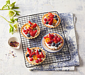 Fresh fruit tarts