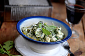 Gnocchi with rocket and sage butter