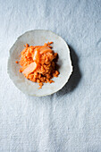 Carrot sorbet, vegan