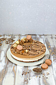 Festive chocolate mousse cake