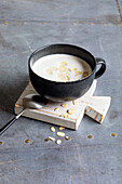 Almond soup with vanilla