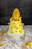 Two-tier Easter honey cake
