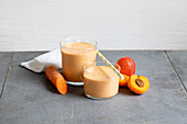 Apricot, almond and carrot shake