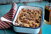 Bread pudding with salted caramel