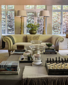 Custom made upholstered furniture in an elegant living room