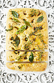 Focaccia with herb oil