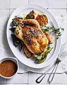 Roast chicken goodness with secret herbs and spices