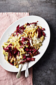 Pasta with Radicchio and Balsamic Dressing