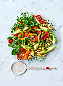 CHRISTMAS COOKING - SALADS WITH A TWIST - White bean, avocado &amp; capsicum salad