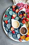 Mini Pancakes with berries