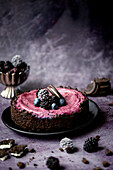 Blueberry and blackberry cake