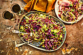 Jewelled coleslaw with pistachios