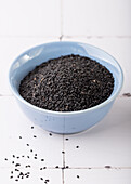 Black cumin seeds in a bowl