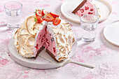 Baked strawberry Alaska