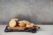 Stamped biscuits with the imprint 'made with love
