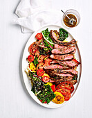 Grilled hanger steak with spiced vincotto