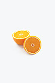 An Orange, Sliced in Half