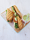 Banh mi mit Jackfruit und Wasabi