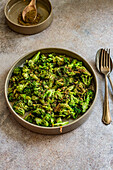 Grilled Broccoli Salad with Kabab Masala Dressing