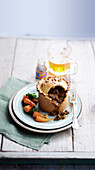 Beef Pie with mushrooms and mustard