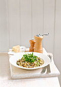 Mushroom and thyme risotto