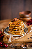 Mrs Weasley's pumpkin pancakes with maple butter