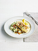 Sticky Cod with Celeriac Parsley Puree