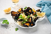 Risotto with mussels