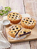 Blueberry filled pies