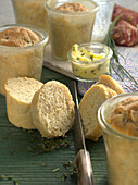 Jerusalem artichoke spelt bread baked in a jar