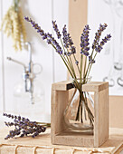 Dried lavender flowers