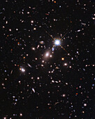 Sunrise Arc galaxy and lensed star Earendel, HST image