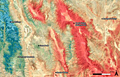 Death Valley, California, USA, 2022, satellite image