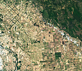 Deforestation in Bolivia, satellite image