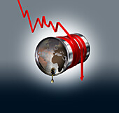 Global energy crisis, conceptual illustration