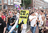 Unmute Us Demonstration In Amsterdam, Netherlands