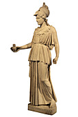 Athena holding a bird