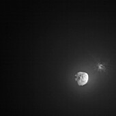 DART asteroid collision, LICIACube image