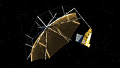 ESA Biomass satellite, conceptual illustration