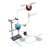 Miller-Urey experiment, illustration