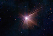 Wolf-Rayet 140, JWST image