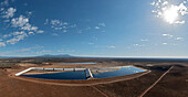 Uranium and radioactive waste ponds, Utah, USA