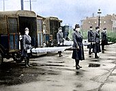 Spanish flu ambulances, 1918