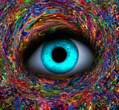 Eye, abstract illustration