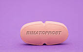 Bimatoprost pill, conceptual image