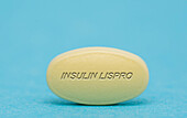 Insulin lispro pill, conceptual image