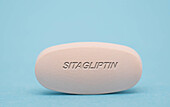 Sitagliptin pill, conceptual image