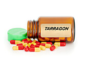 Tarragon herbal medicine, conceptual image