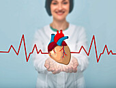 Heart health, conceptual image