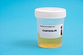 Urine test for carteolol